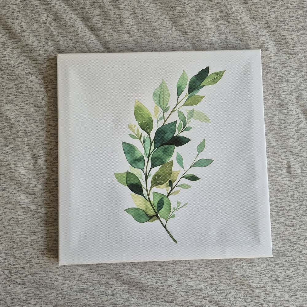 Watercolor Leaf Canvas Wall Art